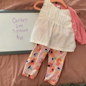 Carters 6 month outfit, EUC